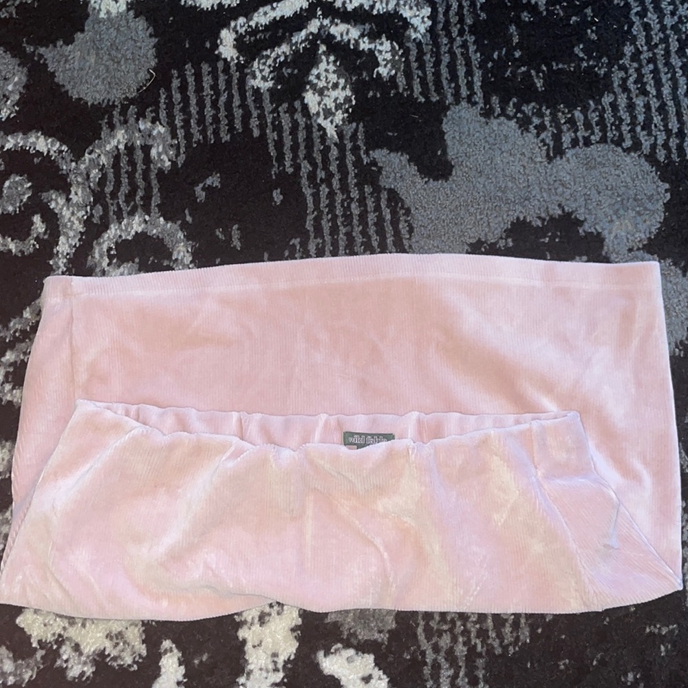 Light pink mini skirt